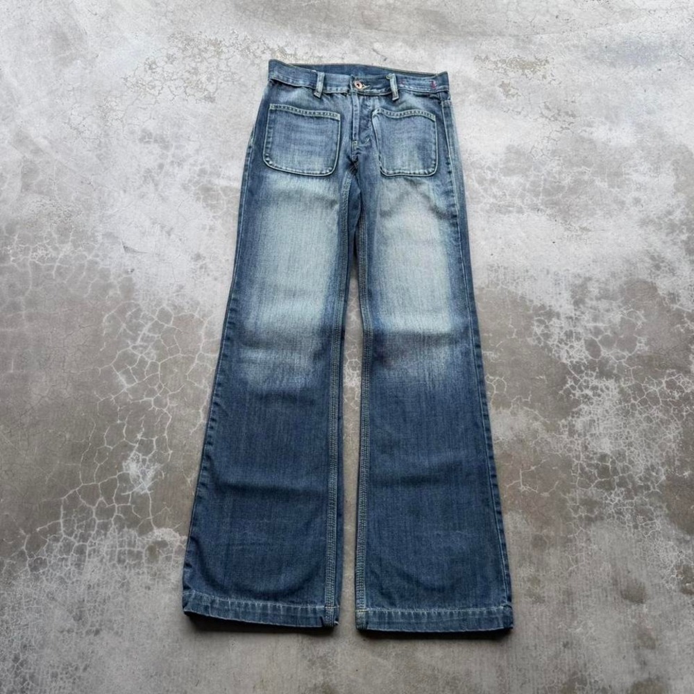 Vintage Y2K 2000's Run Lee Jeans Bootcut flare faded denim jeans